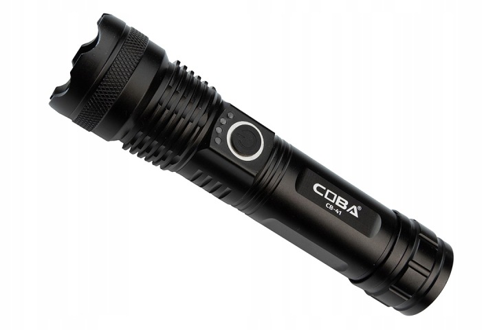 LAMPE DE POCHE TOURISTIQUE COBA XHP50 WOJSKOWA 18650 AKUMULATOROWA TAKTYCZNA USB