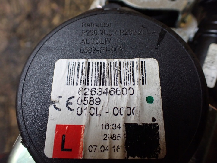 CEINTURE DE SÉCURITÉ GAUCHE AVANT VW PASSAT B8 BERLINE 2016 2.0 DSG EUROPE 626346600