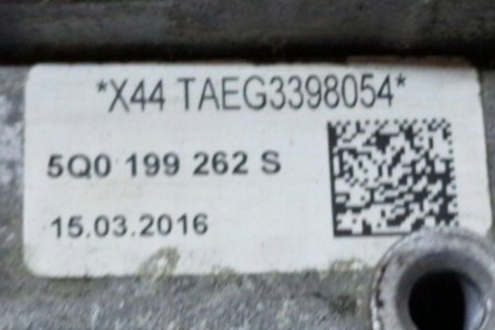 AVANT COUSSIN MOTEUR VW 5Q0199262 1.4L 2017