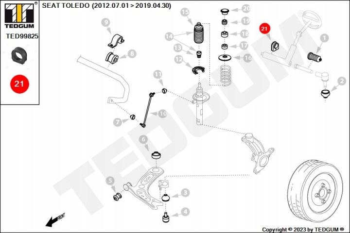 MANCHON FIXATIONS PRZEKLADNIE DIRECTION AUDI SEAT SKODA VW FOX POLO