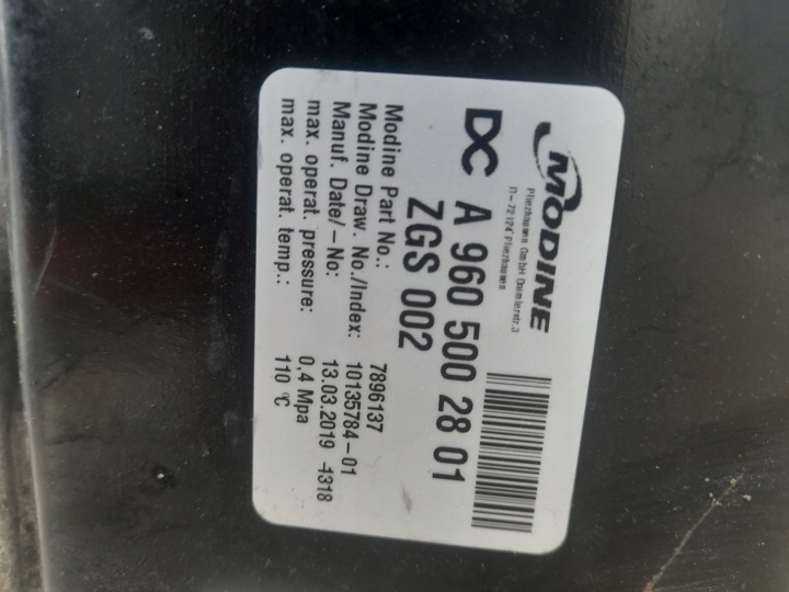 RADIATEURS ENSEMBLE MERCEDEDES ACTROS MP4 A9605002801
