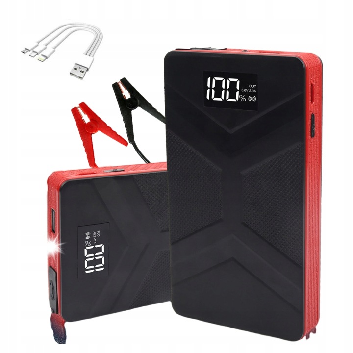 15V CAR JUMP DÉMARREUR POWER BANK 200-800A WITH 30000MAH POWERBANK PORTABLE