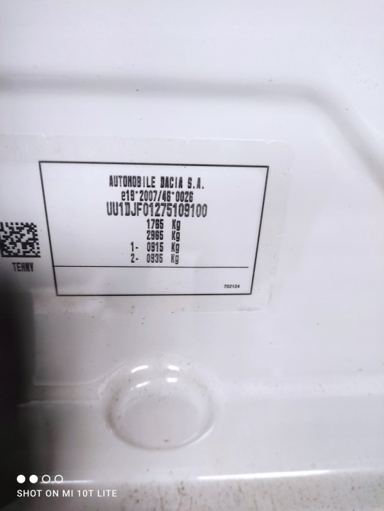 CHÂSSIS CHÂSSIS AVANT VERS DACIA DUSTER III 2025R 544013002R