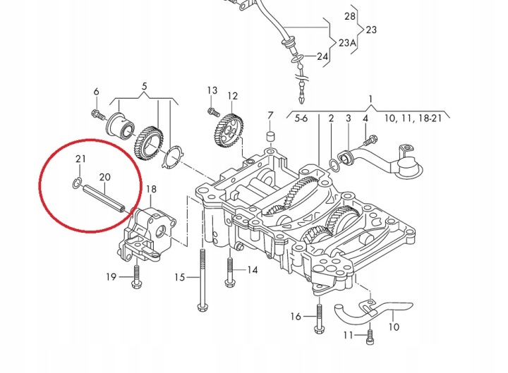 TIRANT POMPES HUILES VW 2.0 TDI (100MM)