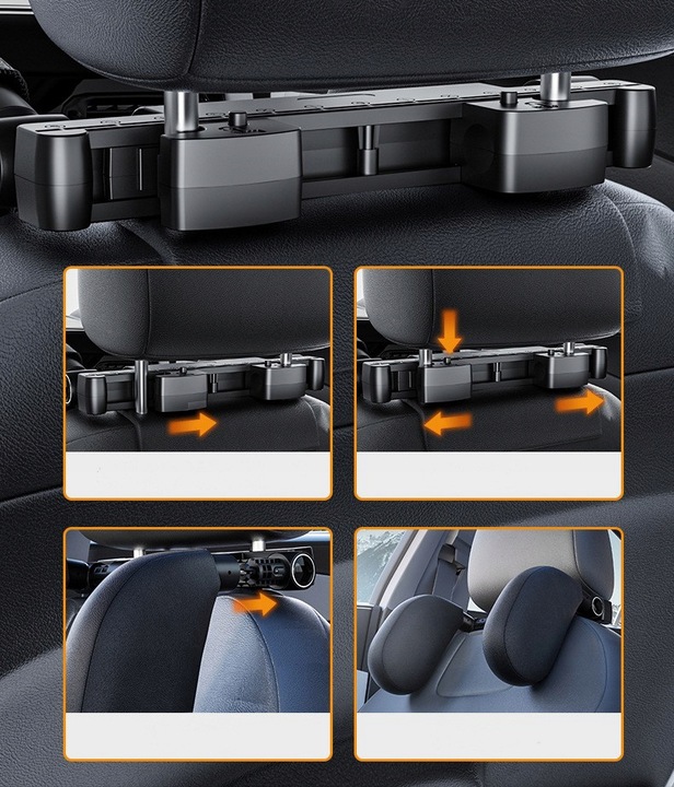 HEAD REST COMFORT DO CAR SUPPORT GLOWY AIR BAGS TRAVEL REGULOWANA 