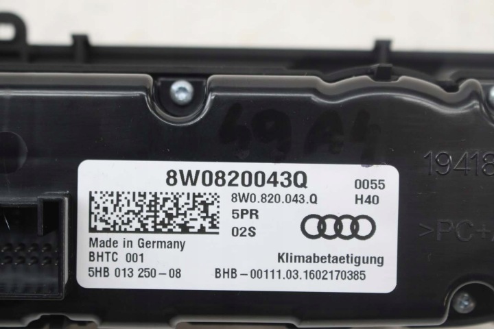 AUDI A4 A5 Q5 PANNEAU CLIMATISATION 8W0820043Q 8W0820043M 8W0820043A 8W0820043