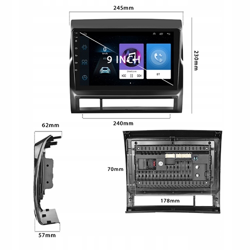 RADIO NAVEGACIÓN TOYOTA TACOMA 2005-2013 ANDROID11 