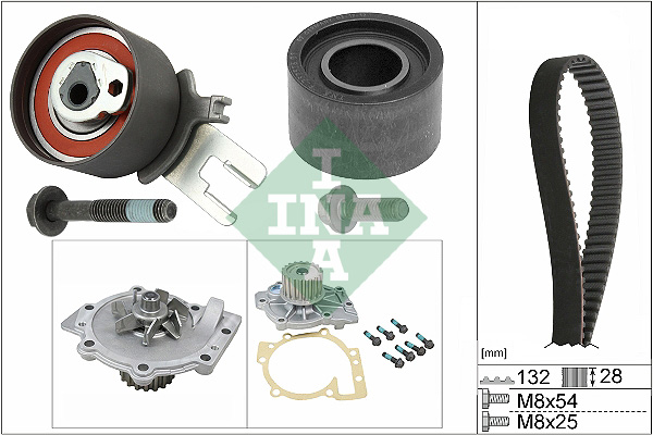 INA JUEGO DISTRIBUCIÓN VOLVO 2,4D S80/V70 01- 132Z 