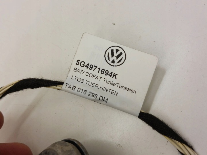VOLKSWAGEN GOLF VII 2014 DROITE CÔTÉ FAISCEAU DE CÂBLES FILS PORTES ARRIÈRE