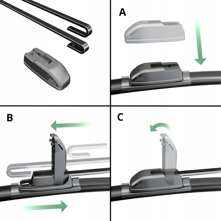 ESCOBILLAS PARTE DELANTERA PARA AUDI A4 B5 (11.1994-09.2001) 2 