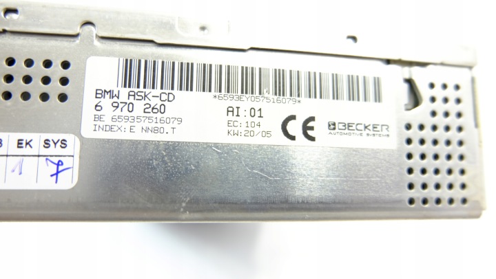 BMW 7 E65 LIFT RADIO LECTEUR DE CARTE CD 6970260