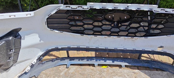 PARE-CHOCS AVANT AVANT FORD TRANSIT CUSTOM II MK2 GRILLE SPOILER DOUBLURE