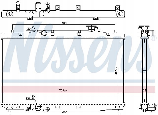 NISSENS 606294 RADIATEUR MOTEUR