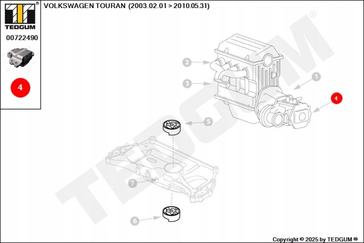 COUSSIN BOÎTE DE VITESSES GAUCHE AUDI SEAT SKODA VW