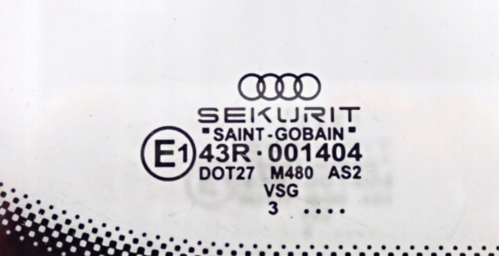 4E0845299M VITRE CARROSSERIE GAUCHE M480 2003R A8 D3