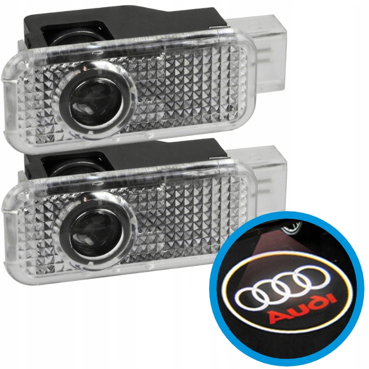 AUDI A3 A4 A5 A6 A7 Q3 Q5 Q7 TT PROYECTOR DIODO LUMINOSO LED LOGOTIPO 