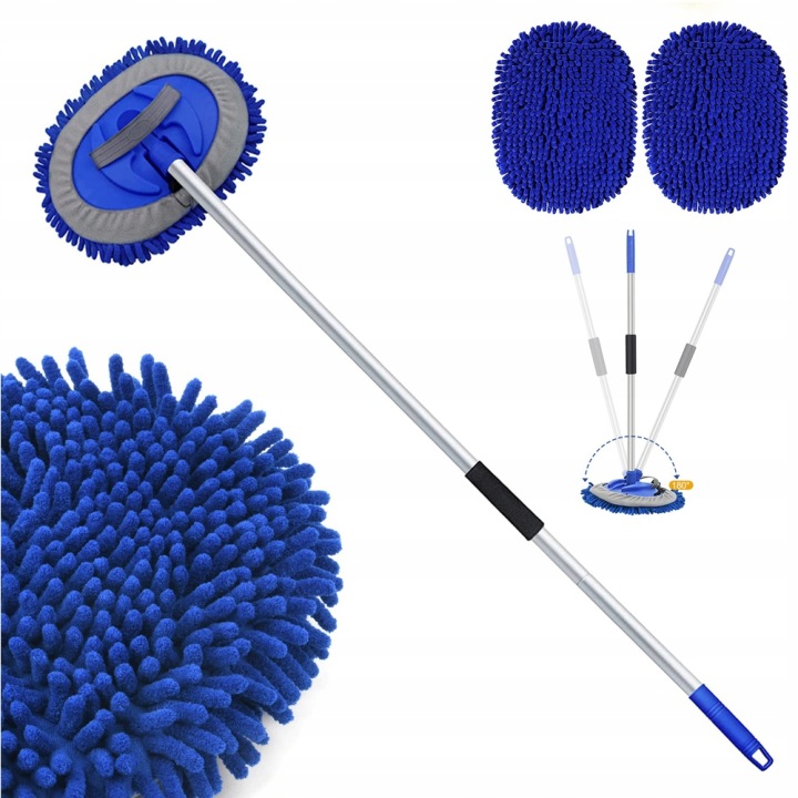 BROSSE VERS LAVAGE VOITURES VITRE MIKROFIBRA 2 DANS 1 160CM