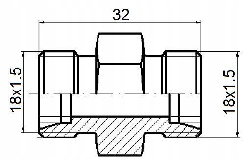 CONNECTION HYDRAULICZNE REDUCTION BB 18/18 SIMPLE 