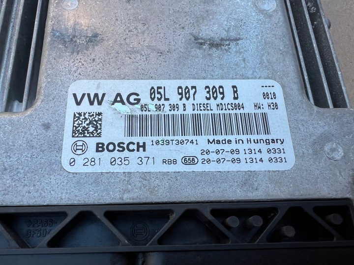 VW PASSAT B8 LIFT ORDINATEUR CONTRÔLEUR MOTEUR 05L907309B 0281035371