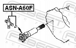 CROSS-PIECE SHAFT PROPULSION NISSAN PATHFINDER R51 2004.08-2012.09 US 