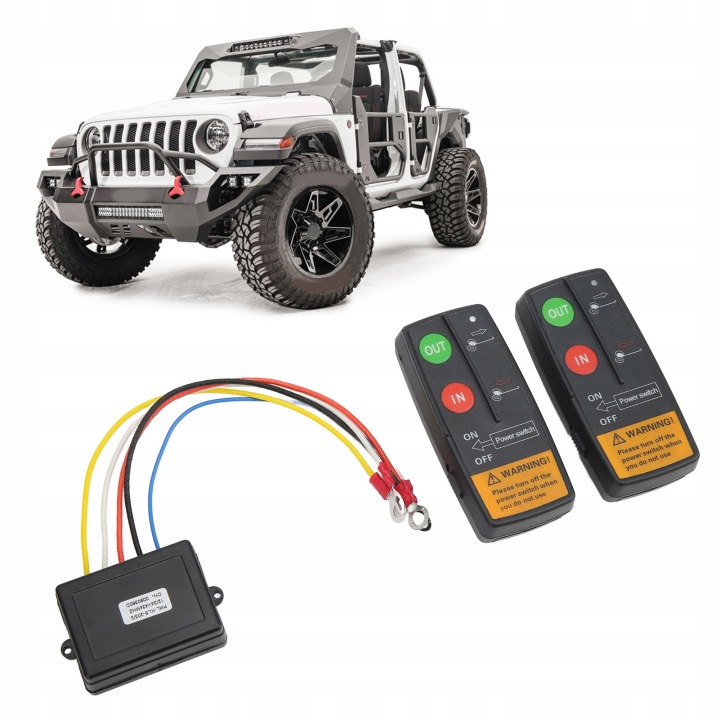 SANS FIL TÉLÉCOMMANDE ZDALNEGO COMMANDE VERS WYCIAGARKI, DISTANCE 23M (75 STOP 12V/24V, UNIVERSEL VERS POJAZDOW