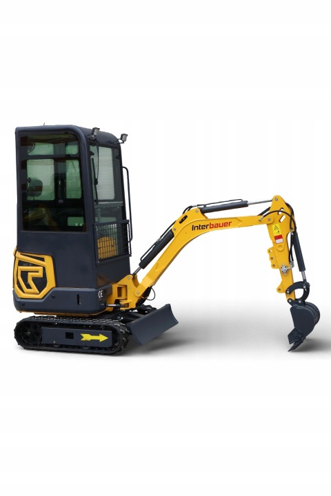 NEUF MINI-PELLE INTERBAUER MKT12B 1200KG BRAS TOURNANT CABINE