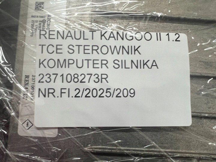 RENALUT KANGOO II LIFT 1.2 TCE ORDINATEUR CONTRÔLEUR ECU MOTEUR