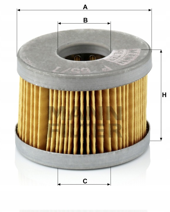 MANN-FILTER FILTRE CARBURANTS DROIT 65/1 X