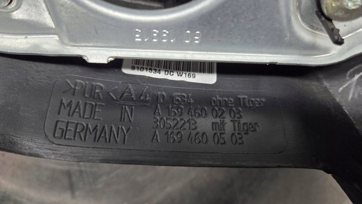 MERCEDES W169 VOLANT CUIR MULTIFONCTION AIR BAG JEU A1694600503 7180