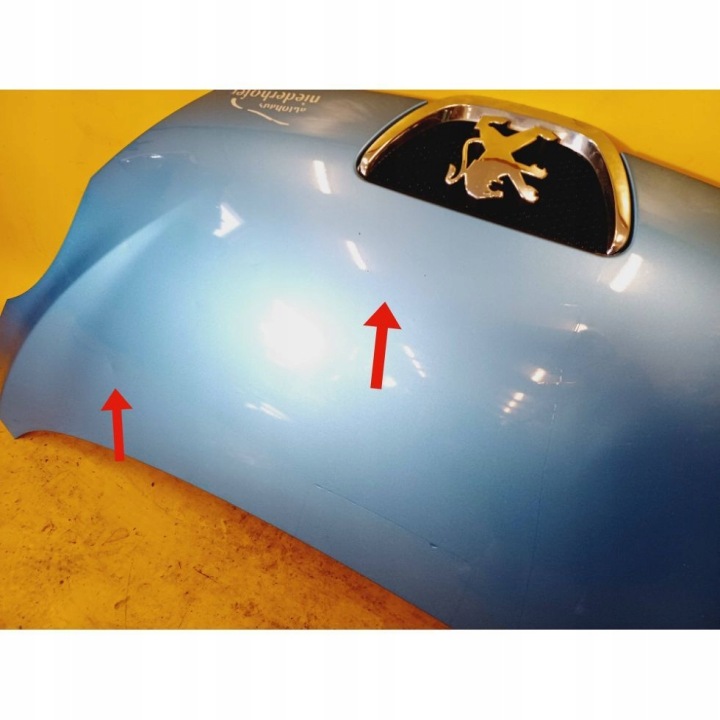 CAPOT COUVERCLE MOTEUR PEUGEOT 107 3 PORTIÈRE LAK. KMN NR498