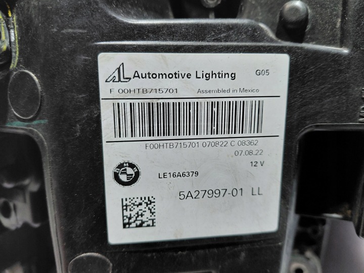 BMW X5 G05 X5M F95 X6 G06 X6M F96 PHARE AVANT GAUCHE LASER 5A27997