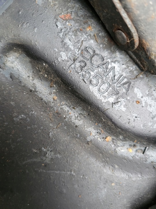 TÔLE SUPPORT FIXATION GARDE-BOUE SCANIA 1377439 1434321 1355075