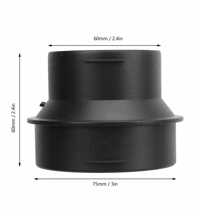 TUYAU ADAPTATEUR CONNECTEUR RUROWY GRZEJNIKA VERS GRZEJNIKA WEBASTO 60-75 MM