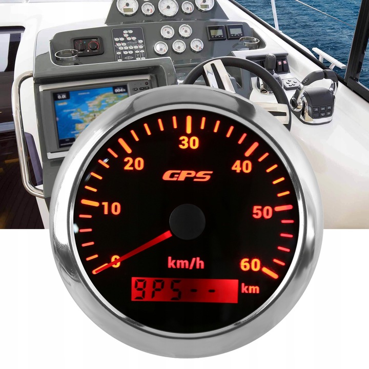 85MM SPEEDOMETER GPS INDICATOR 0-60KM/H 