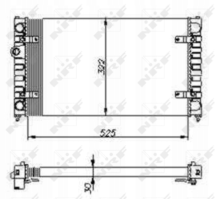 RADUADOR SISTEMA DE REFRIGERACIÓN DEL MOTOR 54688 