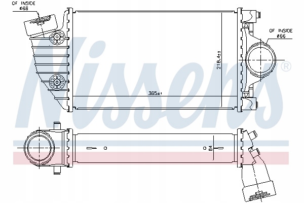 NISSENS 96174 ÉCHANGEUR AIR-AIR PORSCHE 911 97- 911 (97-