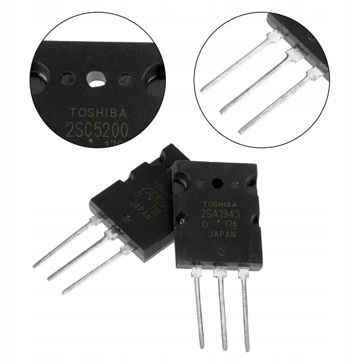TRANZYSTOR AUDIO 5 VAPEUR 2SA1943 2SC5200 A1943 C5200