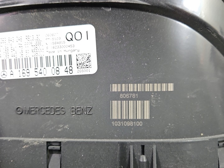 COMPTEUR MERCEDES W169 A1695400848 0263643246 2.0 CDI EUROPE