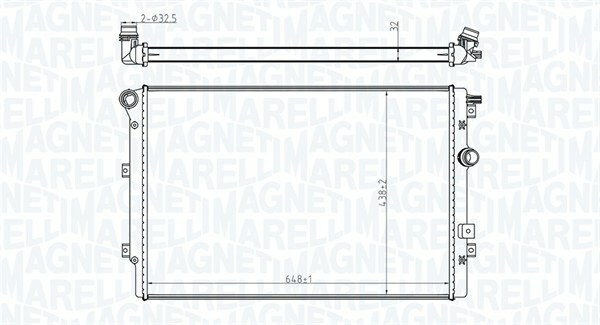 RADIATEUR MOTEUR SEAT ALHAMBRA VW SHARAN, TIGUAN 1.4-2.0D 09.07-