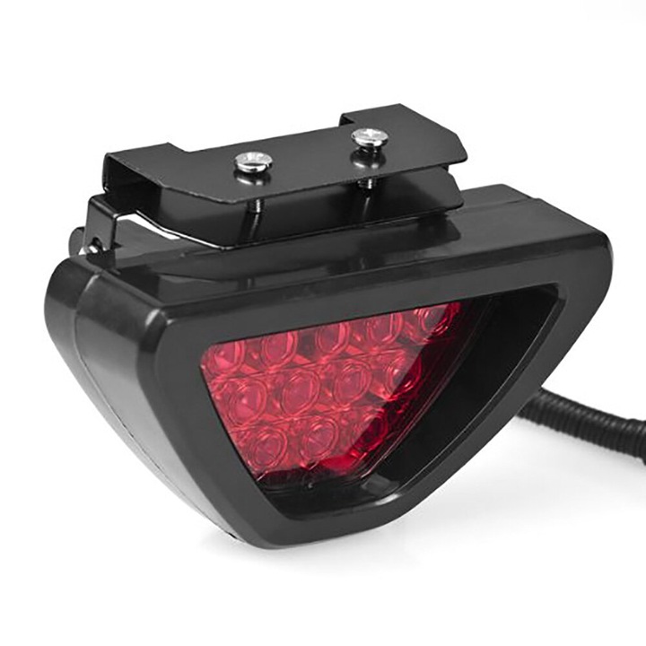 F1 ESTILO DRL ROJO 12 DIODO LUMINOSO LED TRASERO OGON LUZ DE FRENADO MGLA TROJK, NO DEFINIDO 