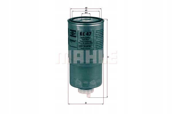 FILTRO COMBUSTIBLES MAHLE N4187 L124 DN996 FSM4115 