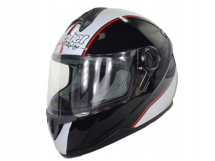 CASQUE SAFEBET HF-122 NOIR Q66 GAUCHE NON ECE)
