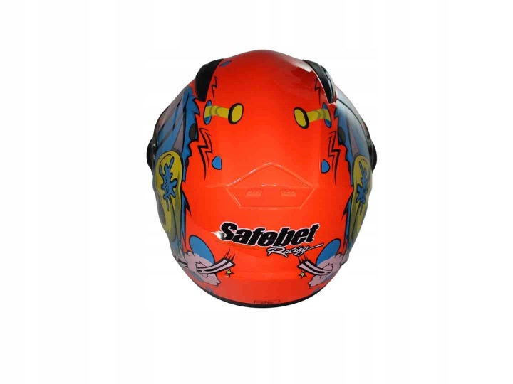 CASQUE SAFEBET HF-111K NEON ORANGE Q280 M NON ECE)