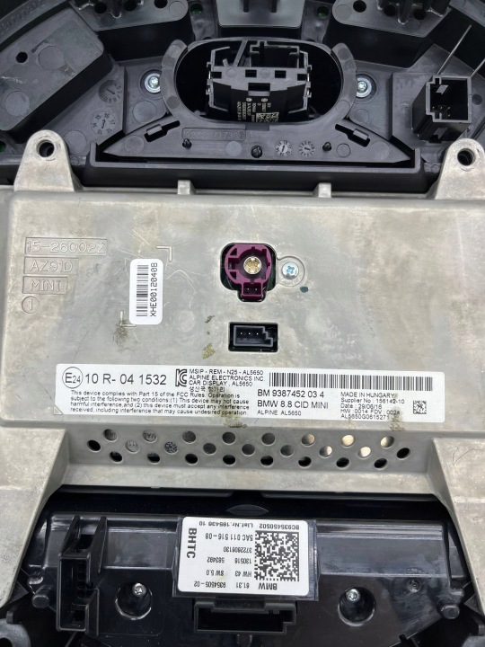 MINI F56 F55 MONITEUR ÉCRAN MONITEUR 9387452