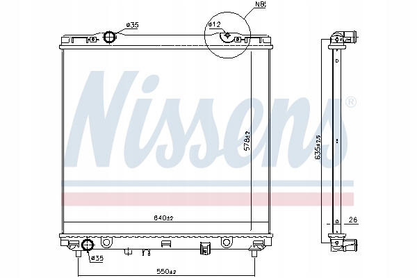 RADIATEUR MOTEUR KIA SORENTO (02-) NIS