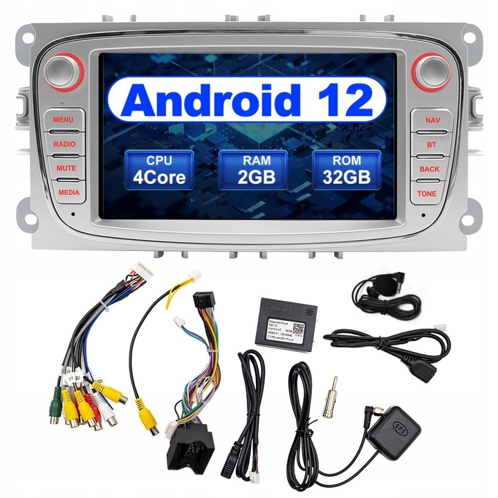 RADIO DE AUTOMÓVIL FORD MONDEO MK4 FOCUS MK2 MK3 GALAXY S-MAX 2-DIN 