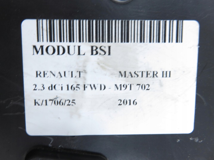 MODULE BCM RENAULT MASTER III 284B19799R NS10977144