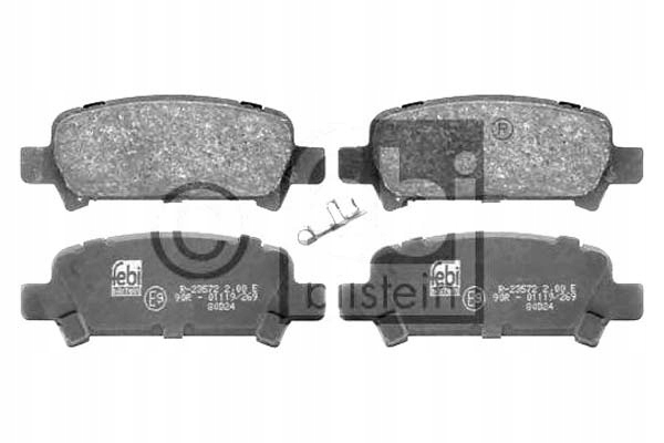 PLAQUETTES FREIN SUBARU FORESTER 97-02 ARRIÈRE SUBARU FO