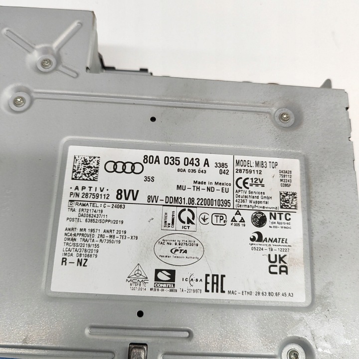 AUDI Q5 SQ5 2021 PANNEAU AUTORADIO CD/DVD/GPS