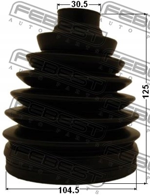 FEBEST KIT PROTECTIONS PRZEG. PVC 104,5X125X30,5